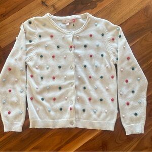Pink Chicken Holiday Sweater-Multi Poms